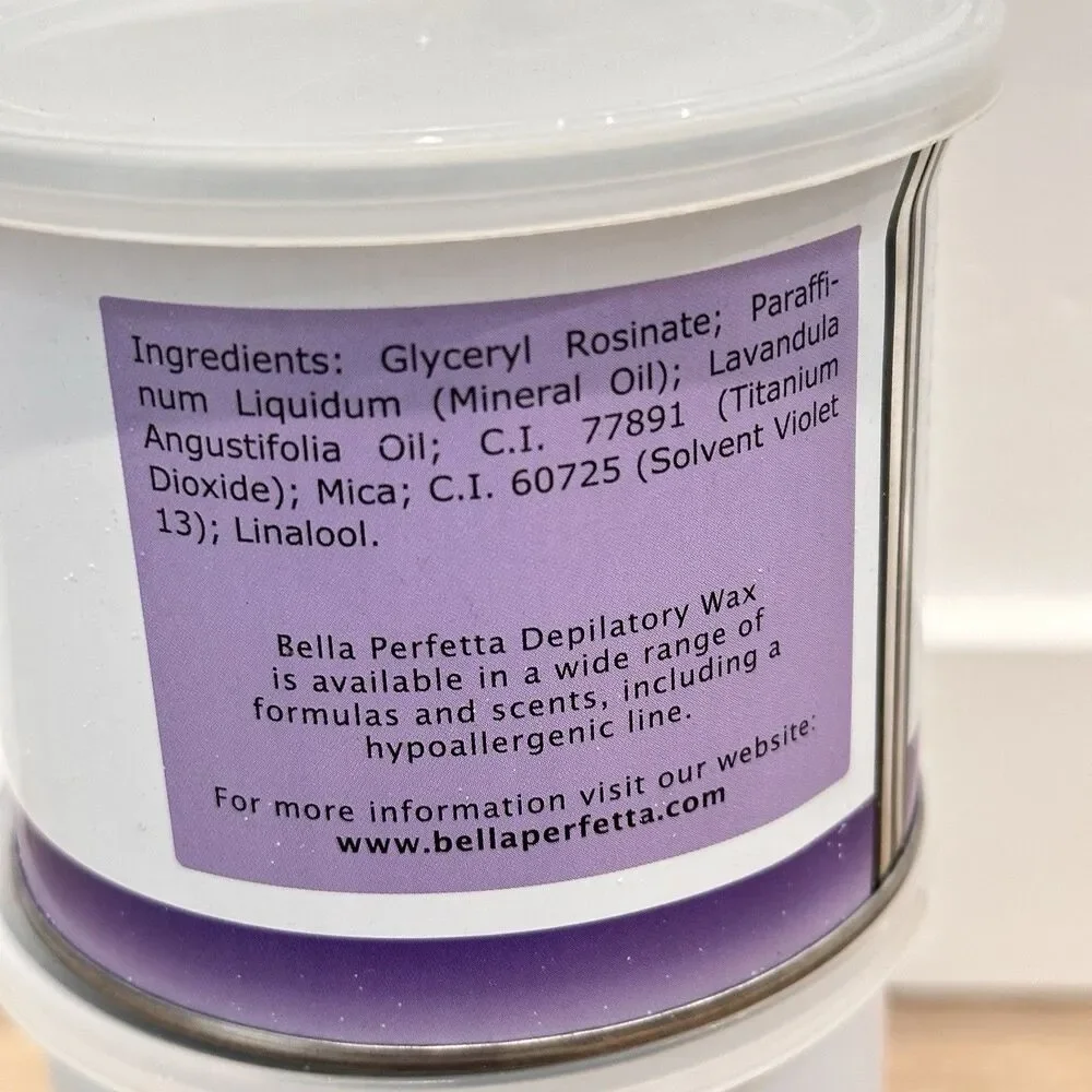 Lot 3 Bella Perfetta Depilatory Wax Lavender 400ml 14oz Professional Italy